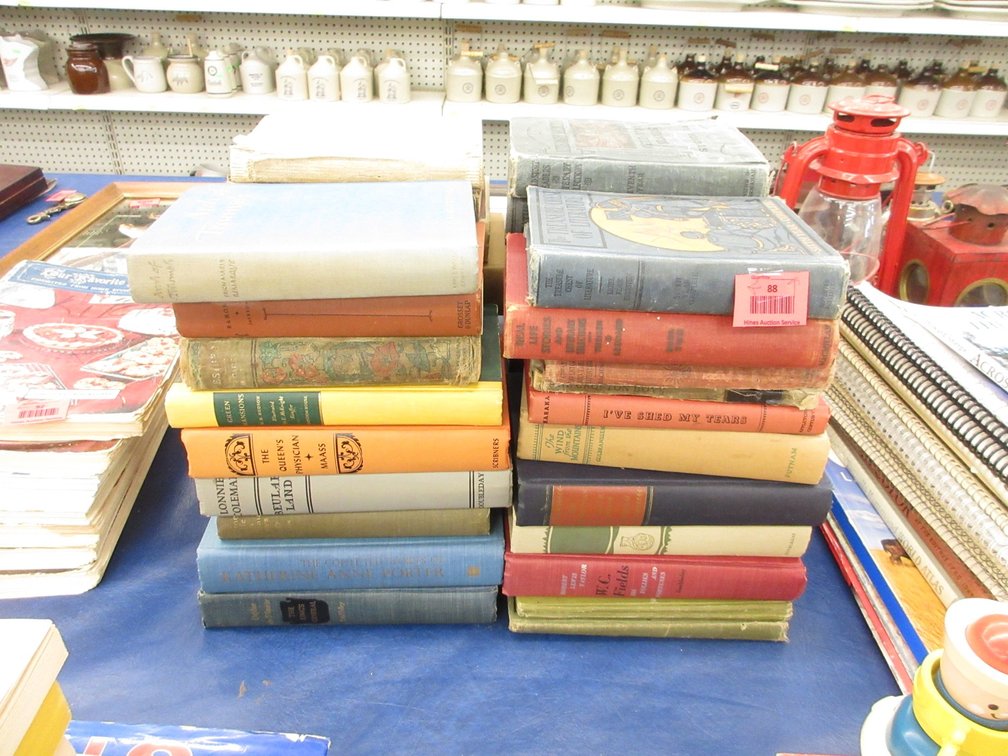 Group of antique and vintage hard cover books