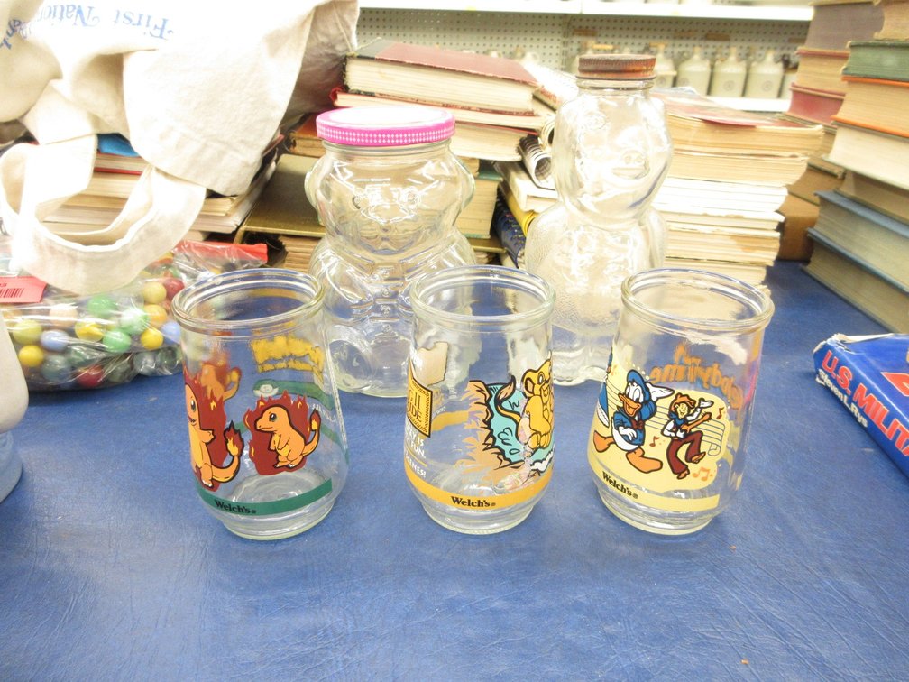 Vintage character glasses