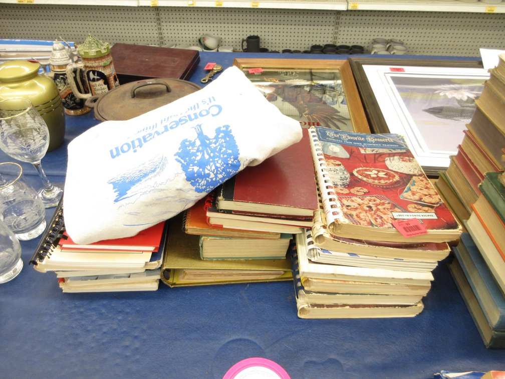 Group of cookbooks