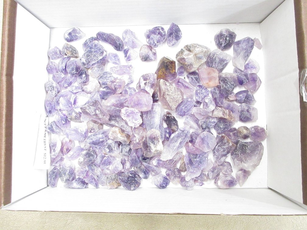 Box of Amethyst stones