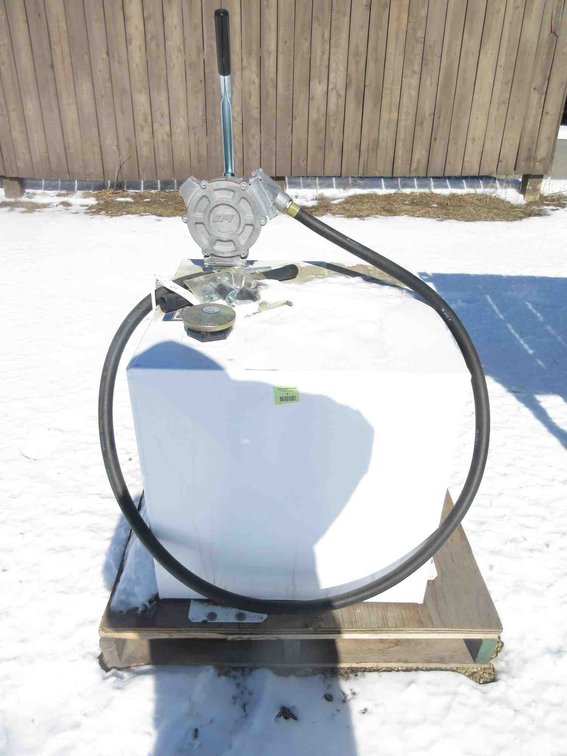 Better Built 50-gallon square transfer tank with pump