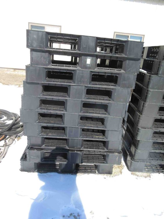 (10) Plastic pallets