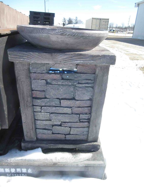 Patio propane fire pit stand