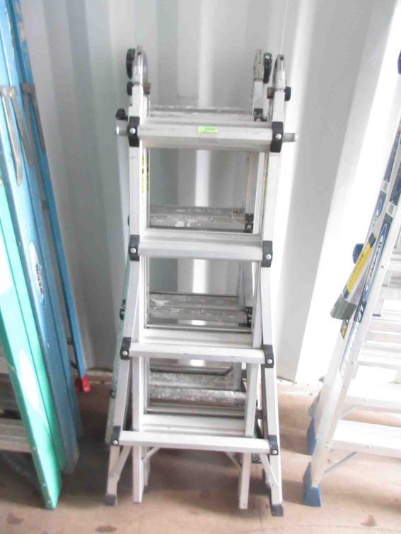 (1) Cosco World's Greatest aluminum multi ladder