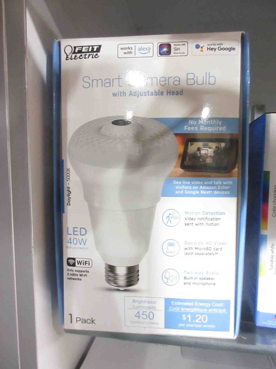 Feit Electric smart camera bulb