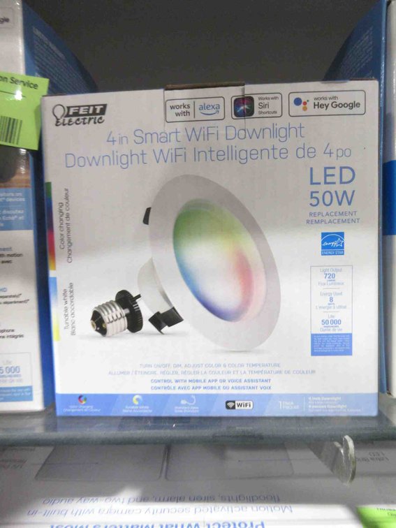 (2) Feit Electric smart 4" Wi-Fi downlight