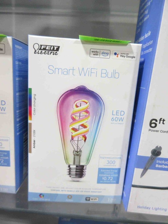 (2) Feit Electric smart Wi-Fi bulb
