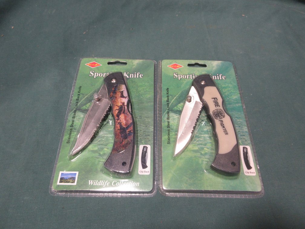 (2) Big Cat Sporting knives