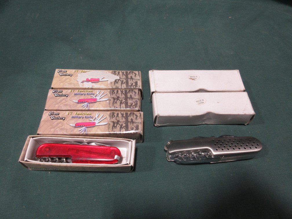 (7) New pocket knives