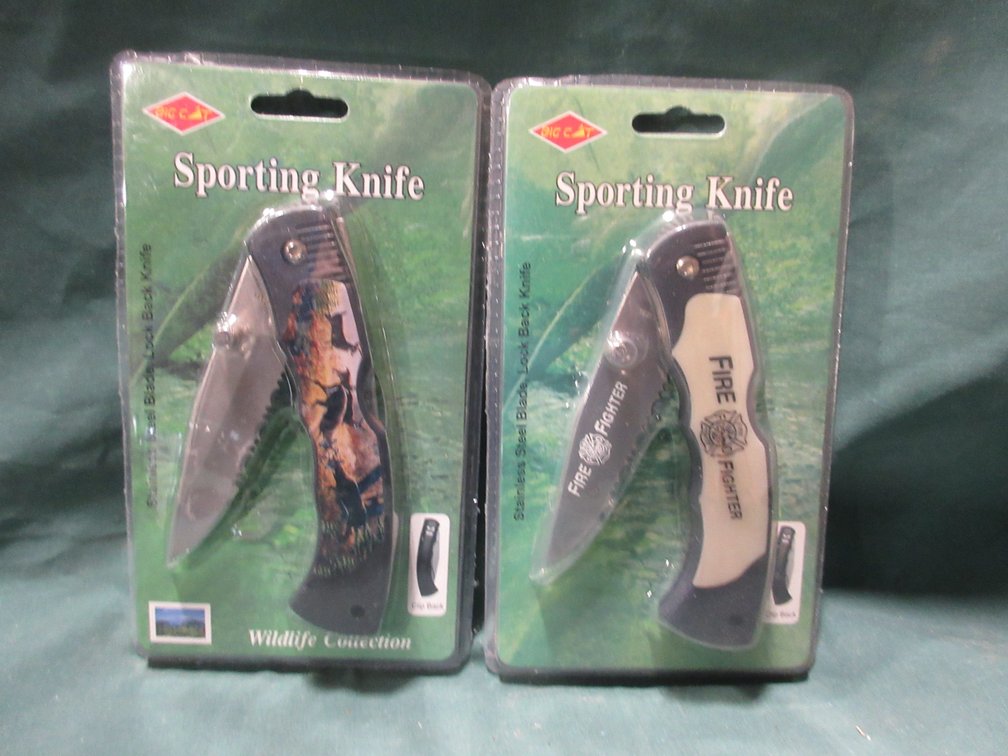 (2) Big Cat Sporting knives