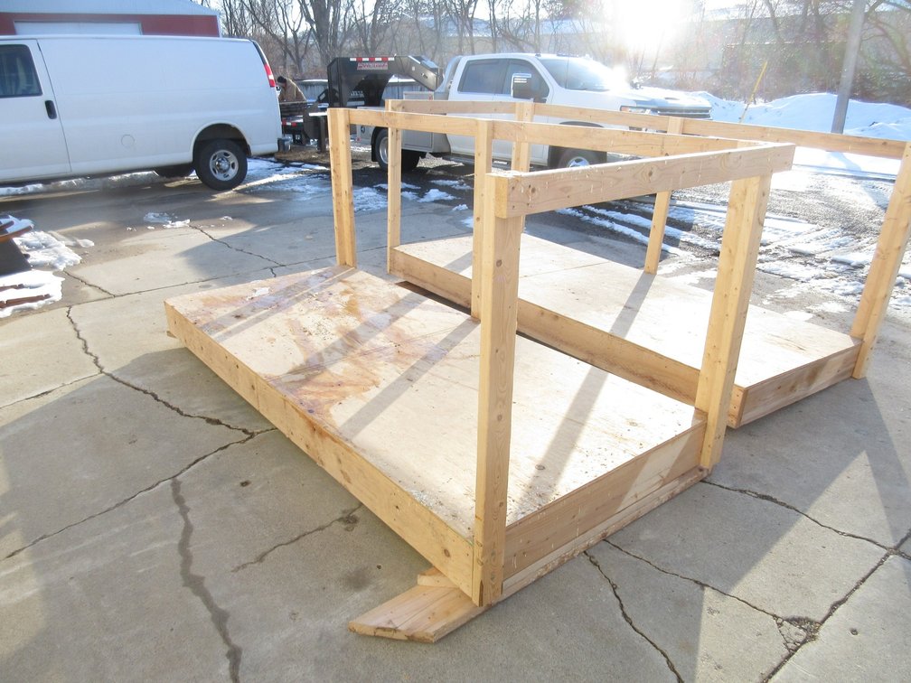 Wood platform