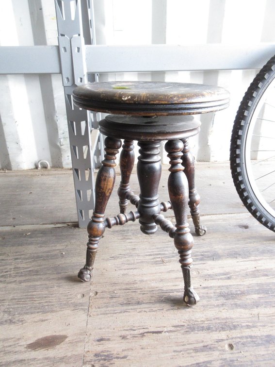 Antique piano/organ stool