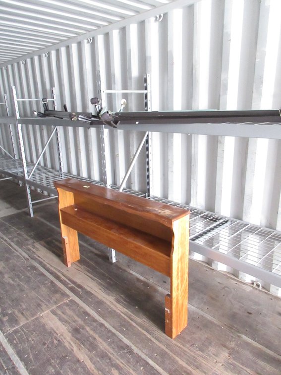 Wood bookcase headboard