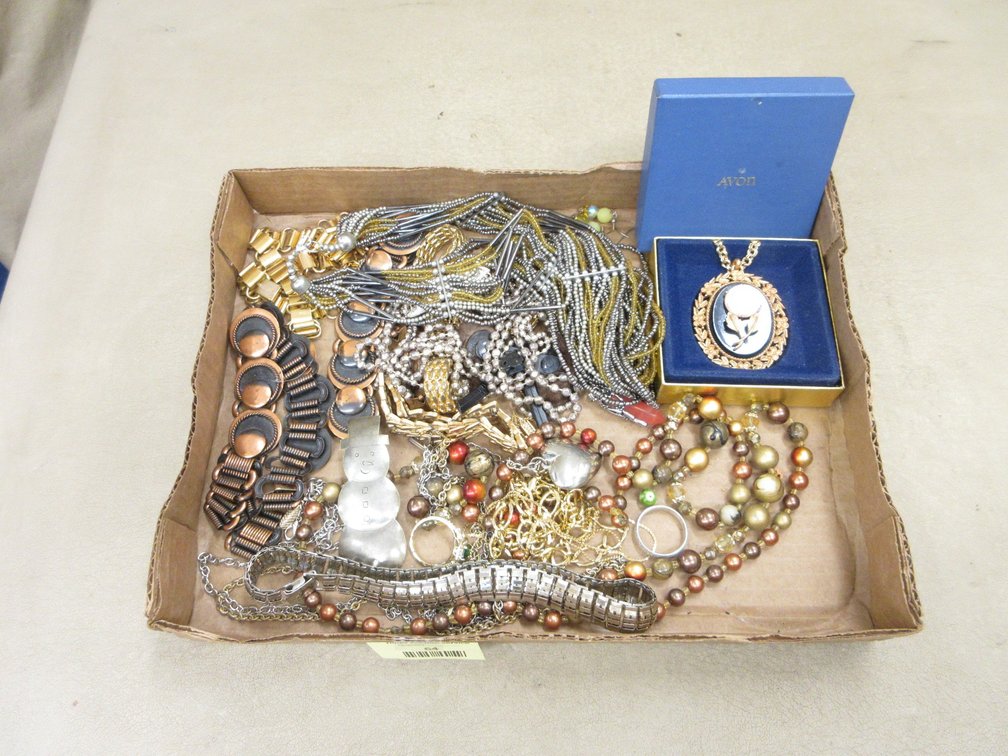 Box of costume jewelry