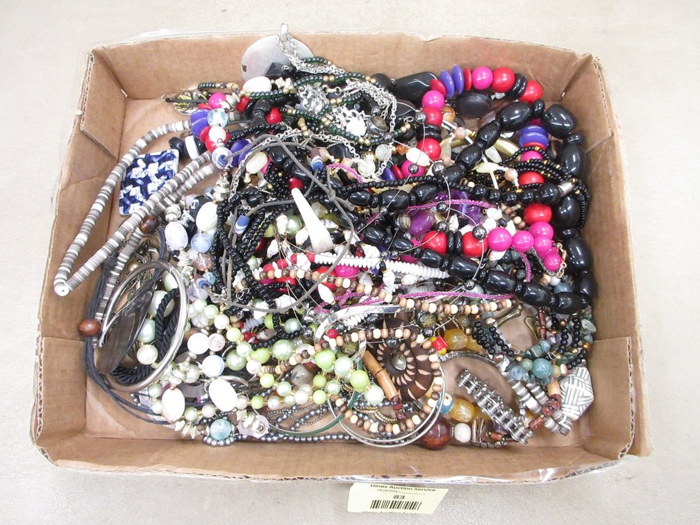 Box of costume jewelry