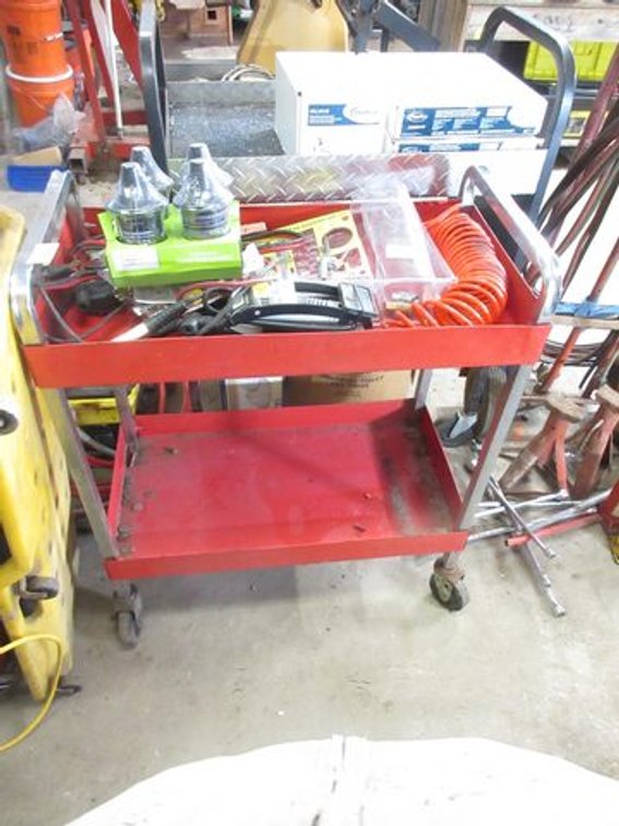 Metal shop cart