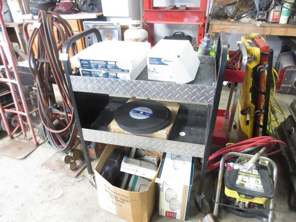 Metal shop cart