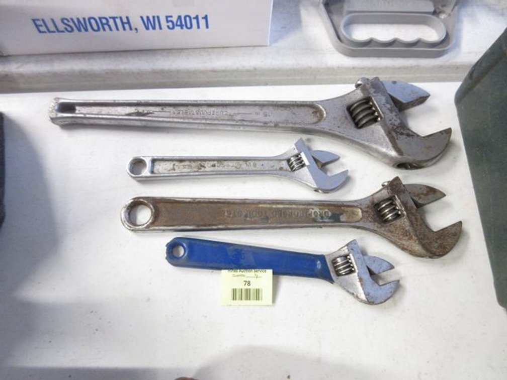 (4) Adjustable wrenches