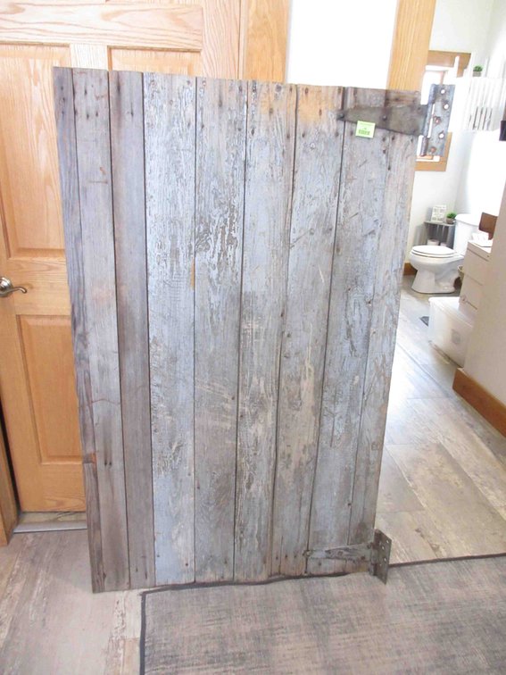 Primitive wood barn door