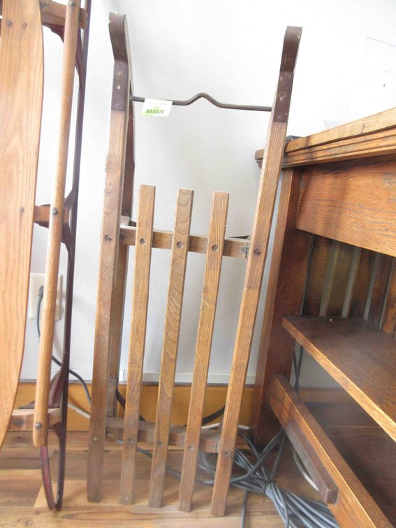 Antique wood runner sled