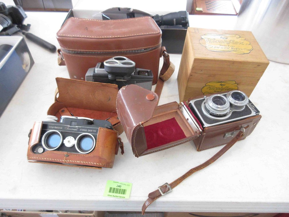 (3) Vintage cameras