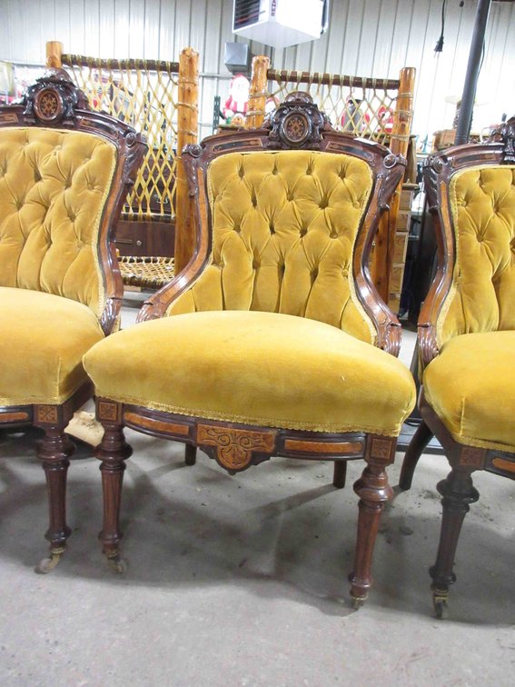 Victorian Rococo parlor chair