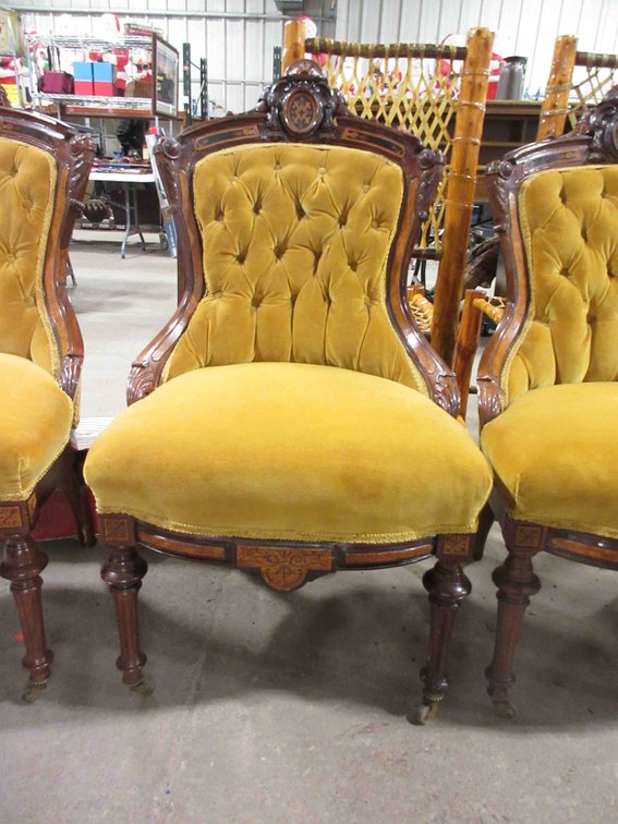 Victorian Rococo parlor chair