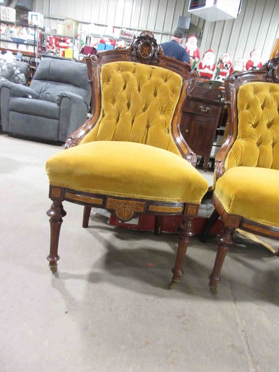 Victorian Rococo parlor chair