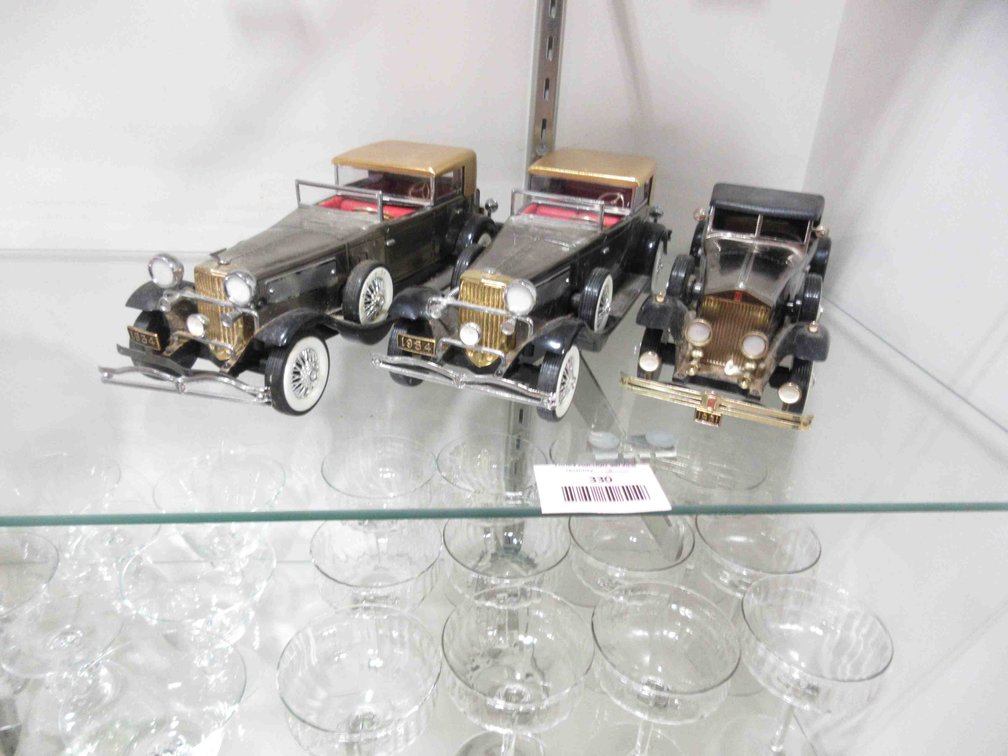 (3) Waco battery-operated transistor radio antique cars