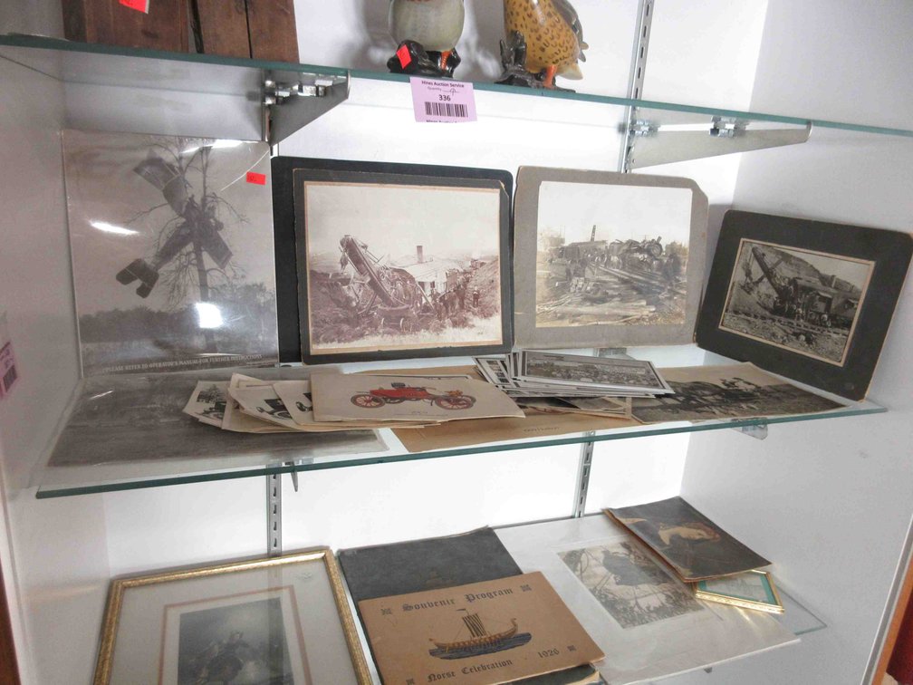 Group of antique photographs and print