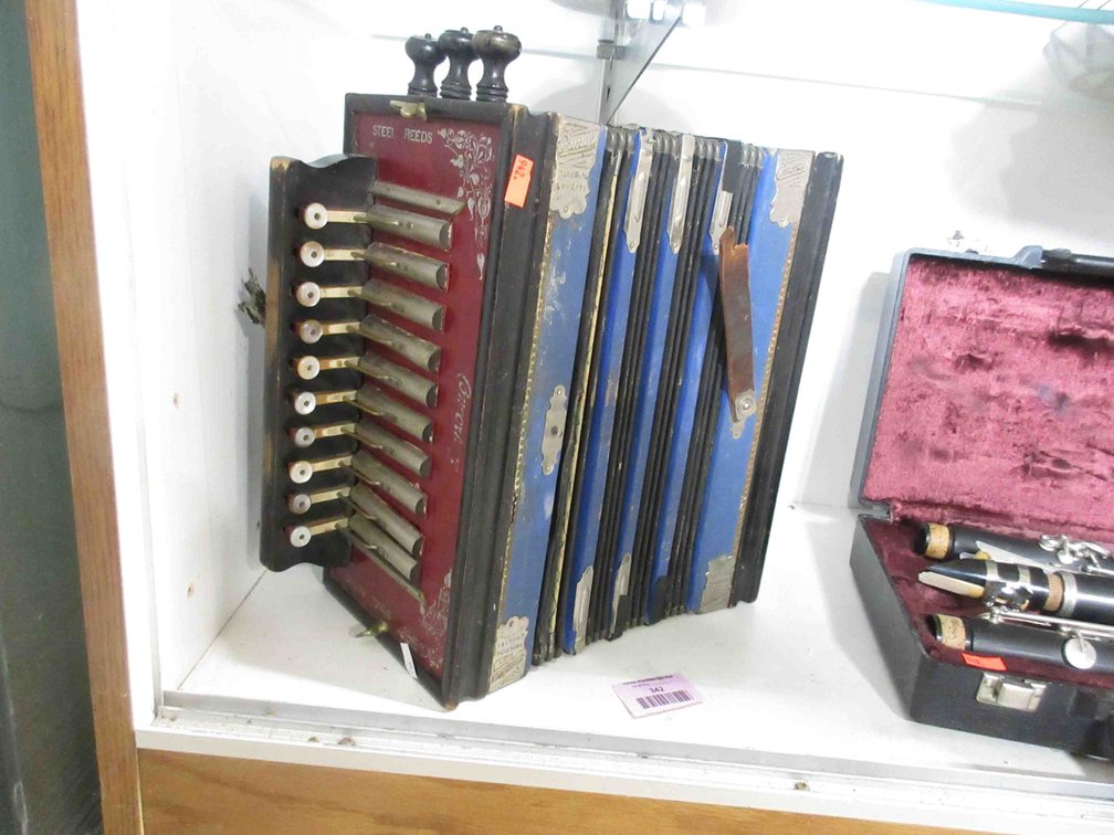 Concertone vintage diatonic button accordion