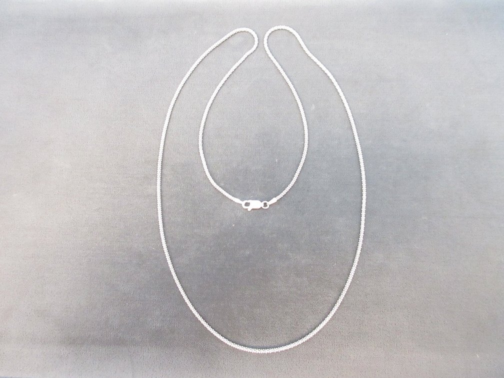 Sterling silver wheat link necklace