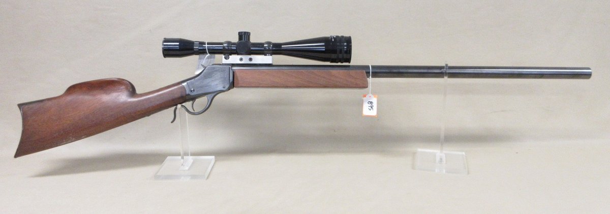 Winchester model 1885 custom high wall unknown-caliber lever action single shot rifle (subject to transfer fee)