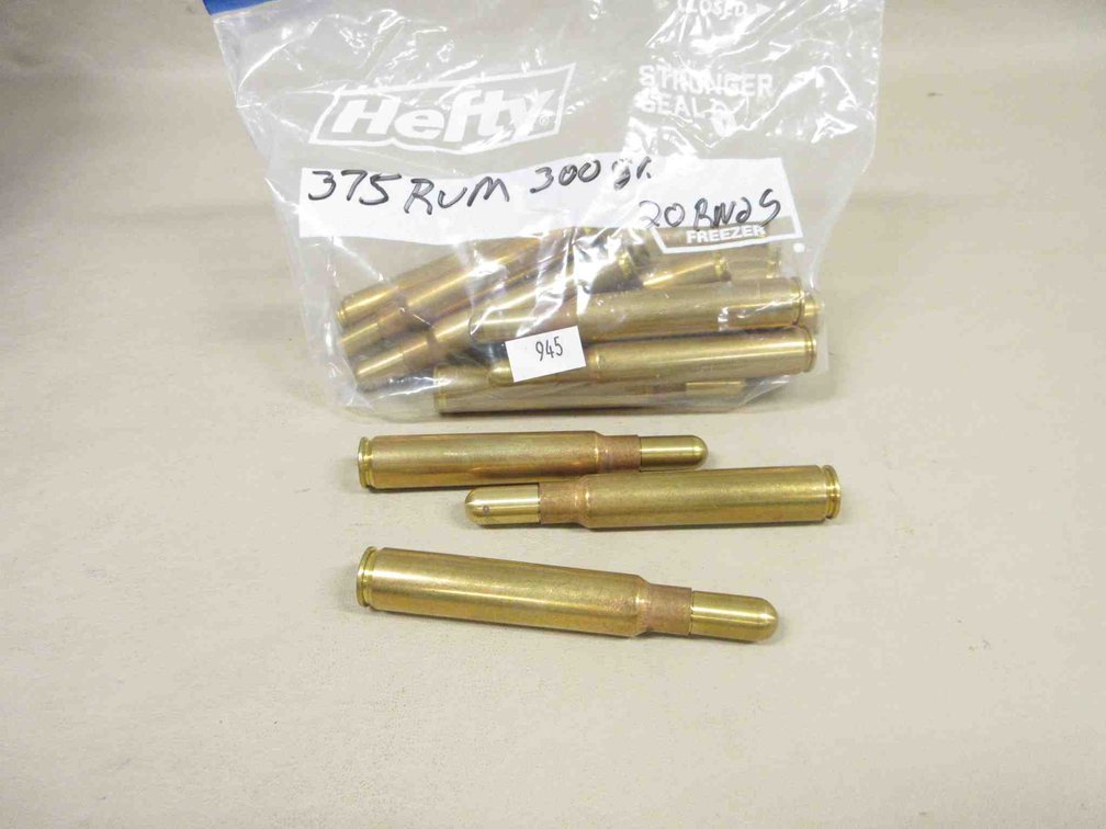 (20) Rounds of .375-REM Ultra MAG ammunition