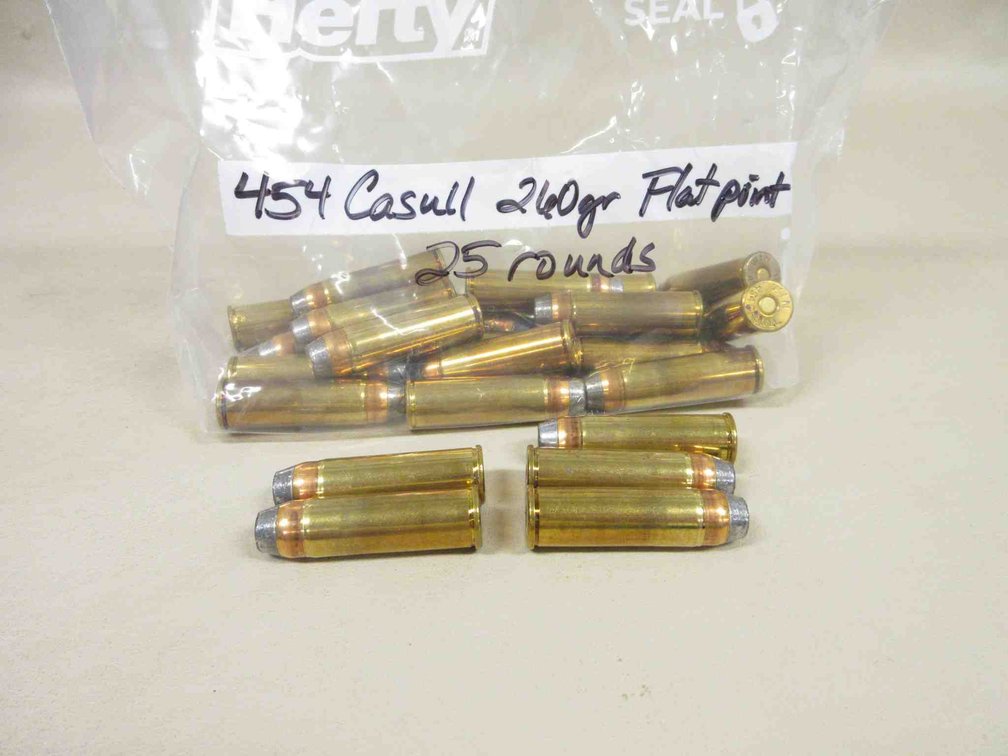 (25) Rounds of .454 Casull ammunition
