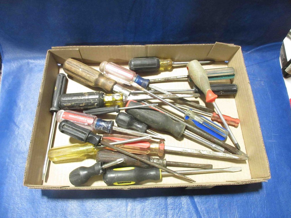 Flat of screwdrivers