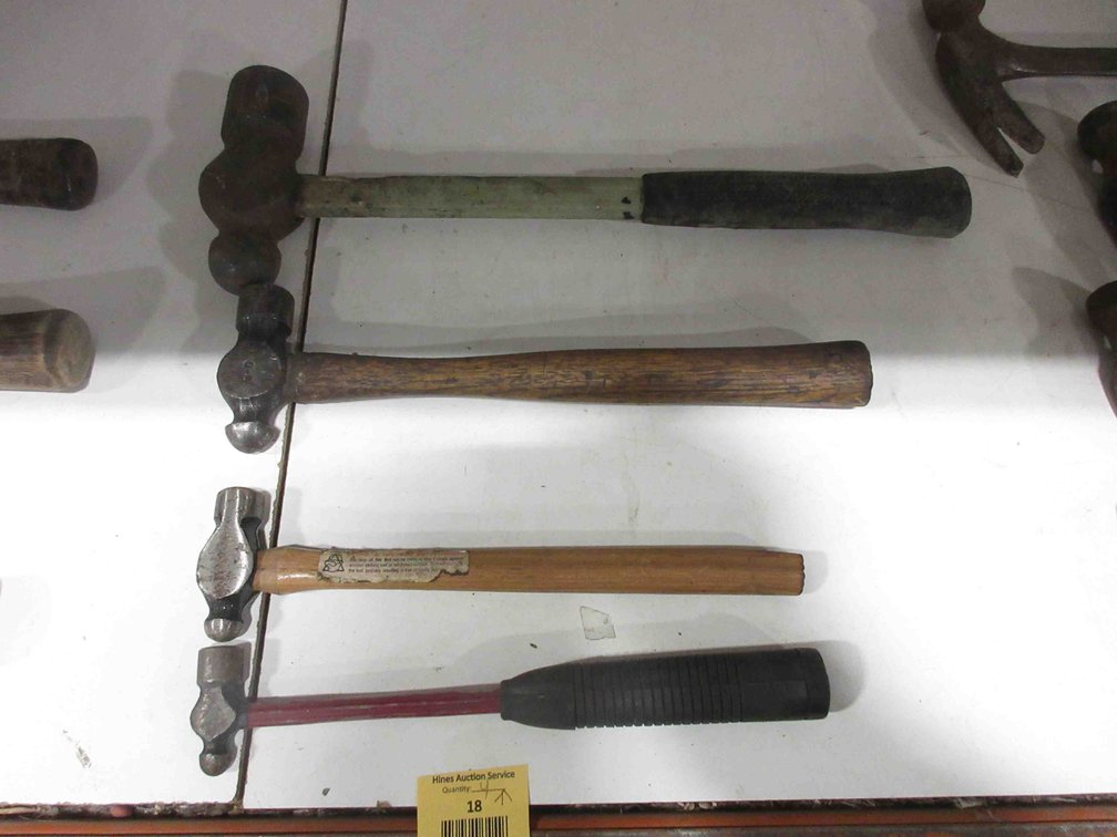 (4) Ball pine hammers