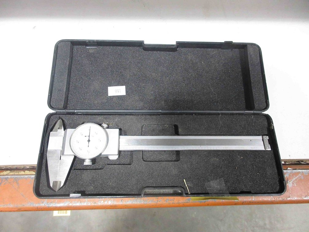 Dial caliper in case
