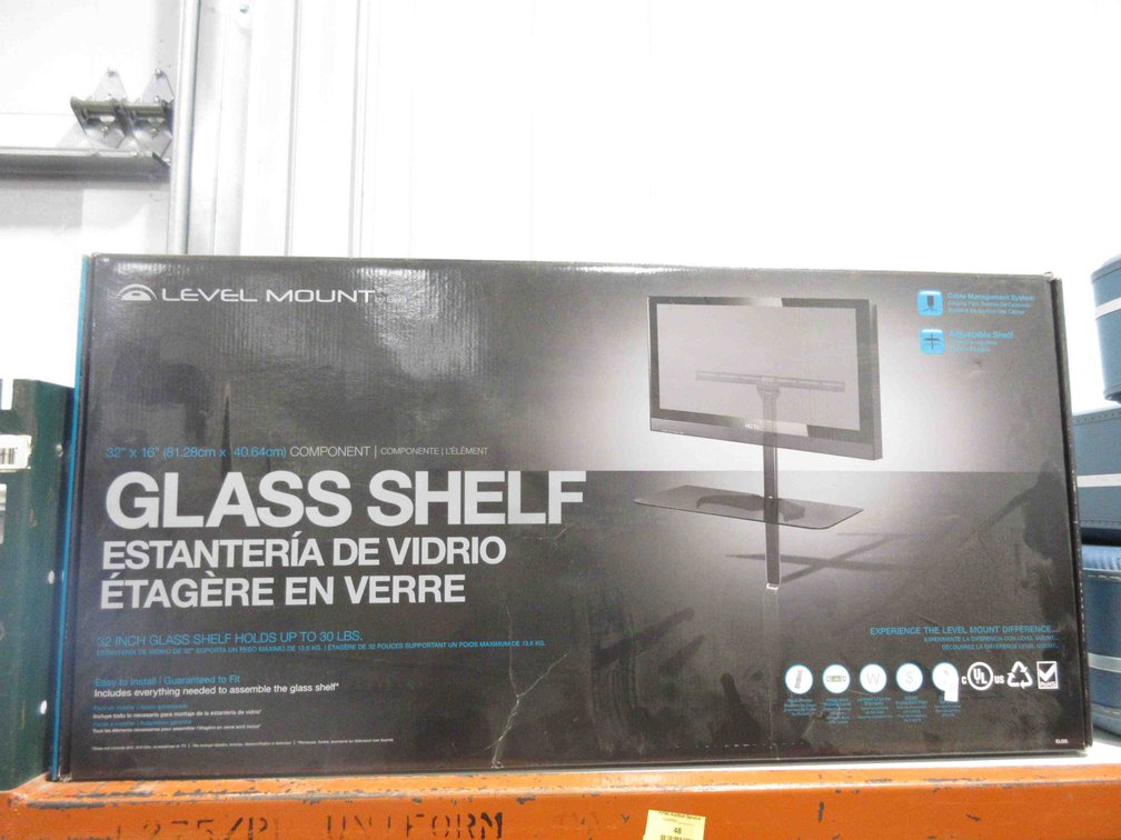Level Munt glass shelf