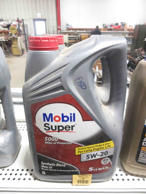 (2) Jugs of Mobil Super 5W-20 oil