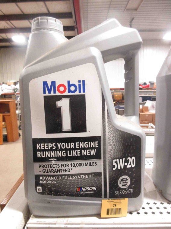 Jug of Valvoline 5W-20 oil