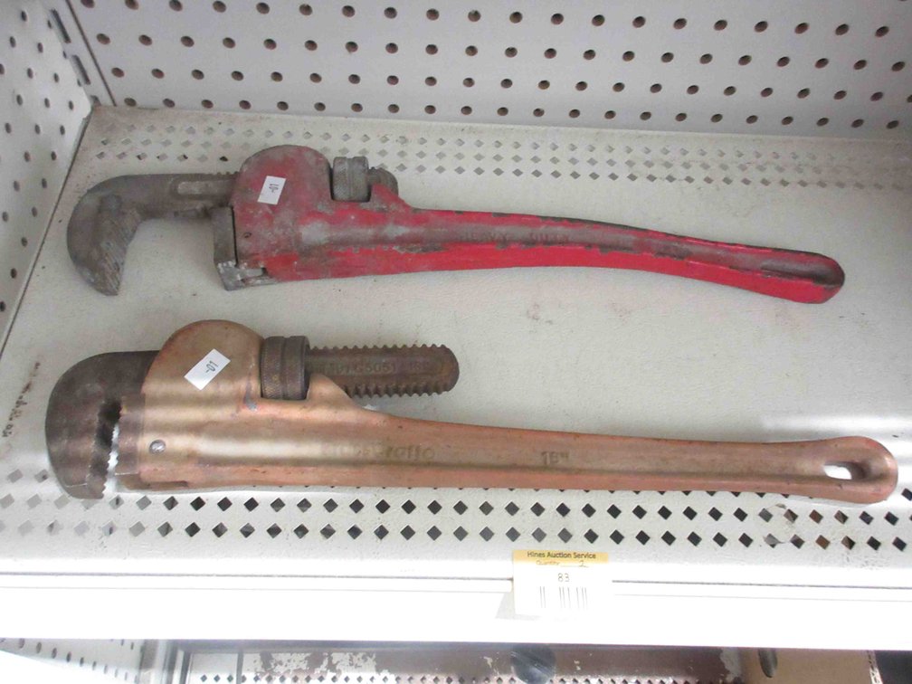 (2) Pipe clamps