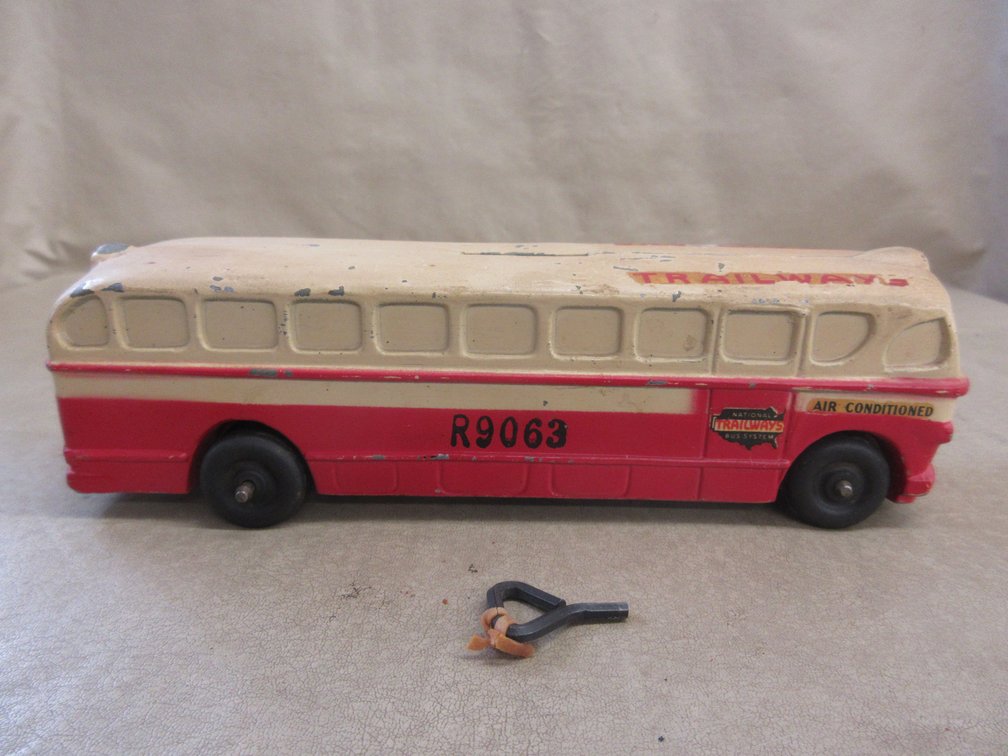 Trailways cast metal bus bank