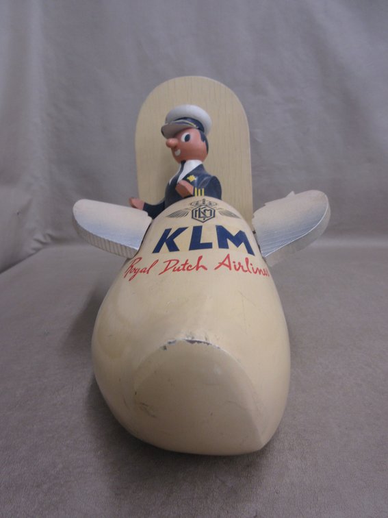 KLM Royal Dutch Airline wood shoe