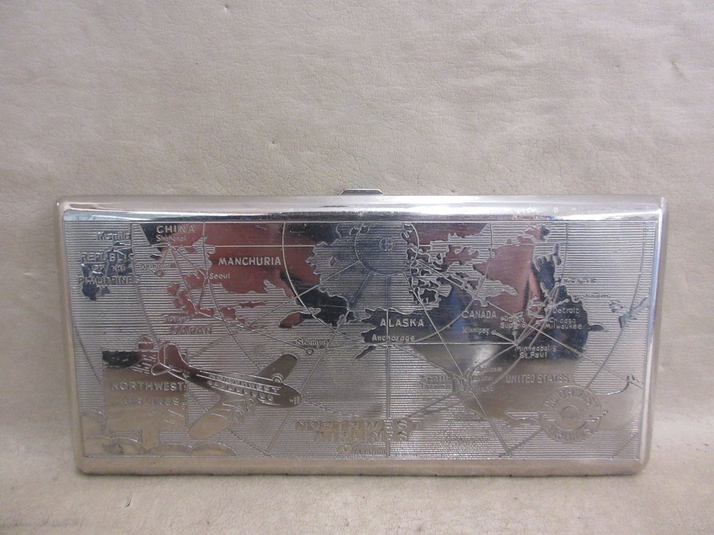 Northwest Airlines cigarette case