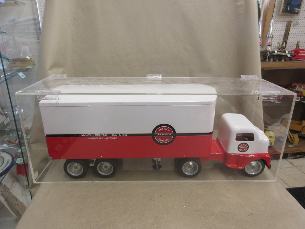 Pressed steel Janney-Semple-Hill & Co. semi truck and trailer