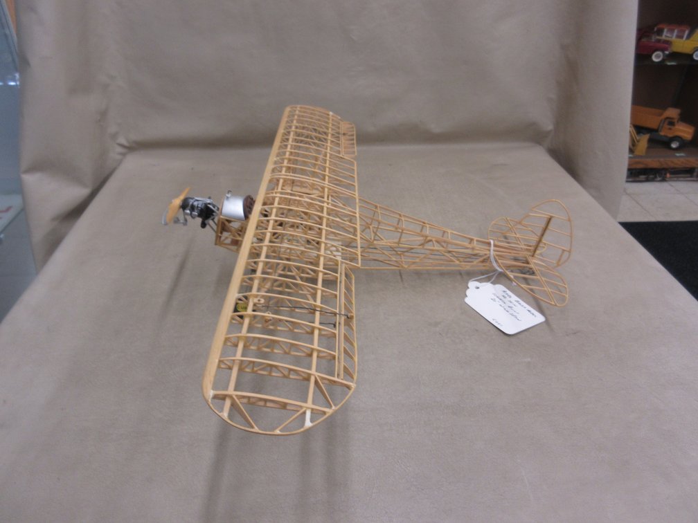 Balsa wood no skin scratch built model airplane