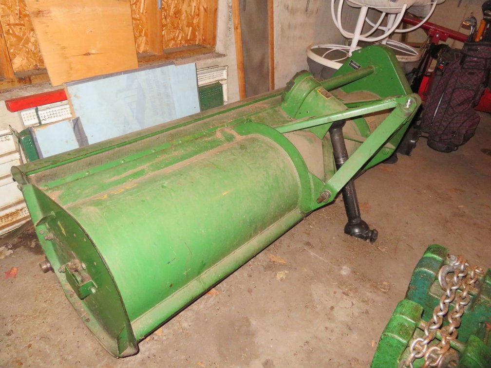 John Deere 25A 3-pt. flail mower (now located at our facility)