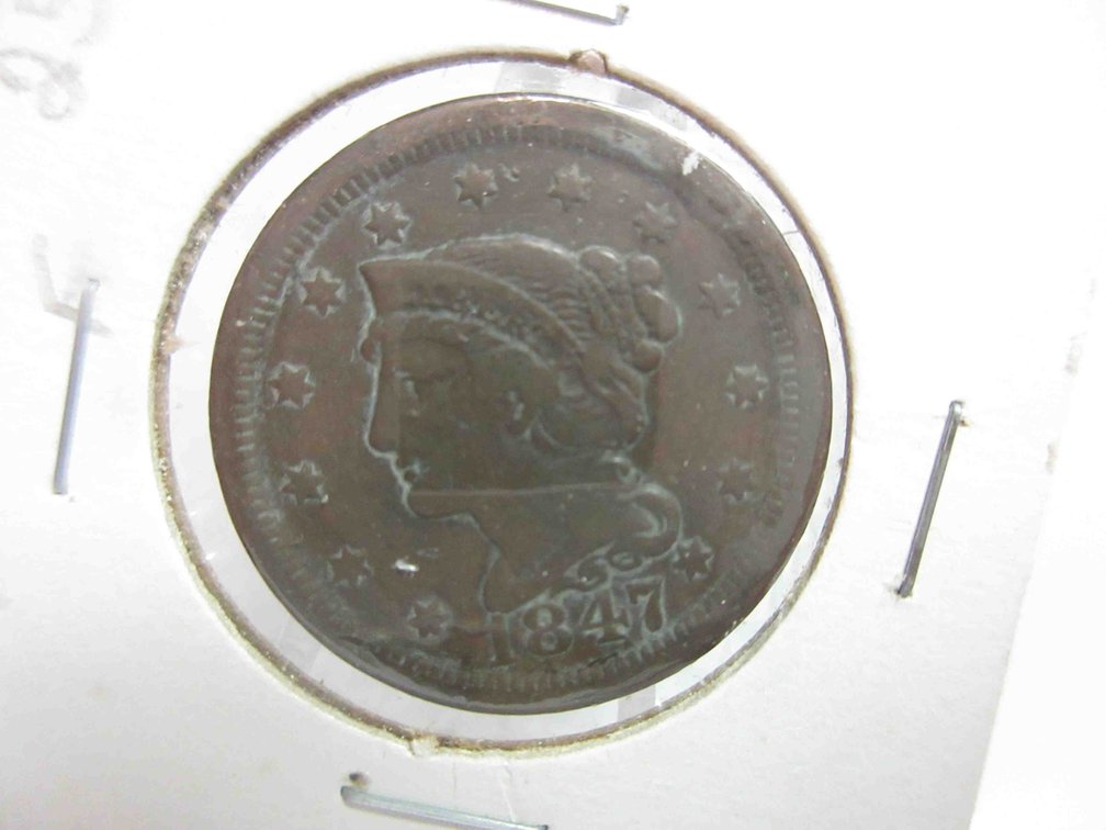1847 Braided hair large cent