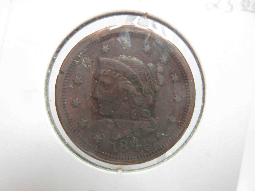 1848 Braided hair large cent